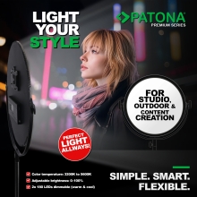 PATONA Premium Lampa LED Soft SL-360APRC | 70W | Sterowanie przez APP i pilota | z torbą transportową