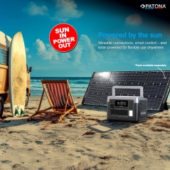 PATONA Platinum Stacja Zasilania Autarc 1800 4x AC1800W 1024Wh USB-C: 1x PD100W 1x PD20W USB-A: 2x18W