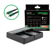 PATONA Premium Ładowarka Dual PD Performance do Olympus BLH-1 z wejściem/wyjściem USB-C