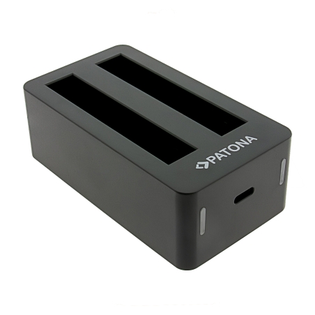 PATONA Podwójna ładowarka do Insta360 X5 (CINSBAHA) z kablem USB-C