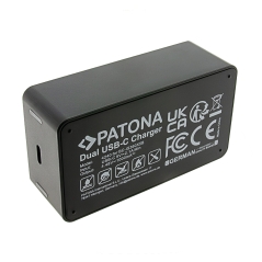 PATONA Podwójna ładowarka do Insta360 X5 (CINSBAHA) z kablem USB-C