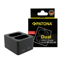 PATONA Podwójna ładowarka do Leica Q3 / Q4 (BP-SCL4, BP-SCL6) z kablem USB-C