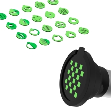 PATONA Premium Retro Lampa wideo FL15 RGB LED z 20 filtrami projekcyjnymi i etui