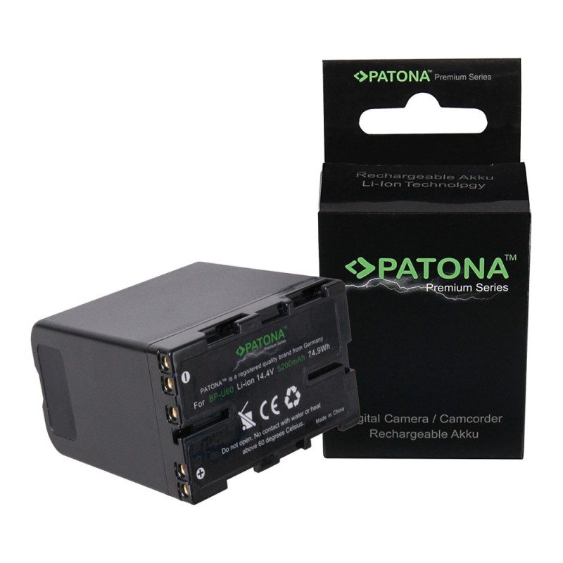 PATONA Premium Akumulator BP-U60 do Sony PMW-EX1 EX3 F3 F3K F3L PMW-150 z portami USB i D-Tap