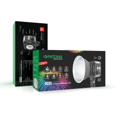 PATONA Premium Lampa SQ200RGB LED Video Light 200W COB Bowens w twardej walizce