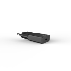 PATONA Platinum Ładowarka płaska GaN PD20W 1x USB-C PD3.0 QC3.0 (czarna)