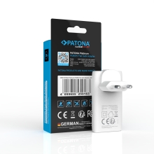 PATONA Platinum Ładowarka płaska GaN PD65W 2x USB-C PD3.0 QC3.0 (biała)