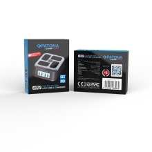 PATONA Platinum Szybka Ładowarka 4-kanałowa USB-C PD/QC do Sony NP-FW50 (45W)