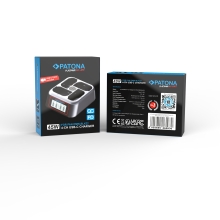 PATONA Platinum Szybka Ładowarka 4-kanałowa USB-C PD/QC do Panasonic DMW-BLK22 (45W)
