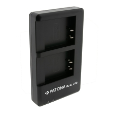PATONA Ładowarka podwójna USB-C do Ricoh DB-120 (GR IV) + kabel USB-C PATONA Ładowarka podwójna USB-C do Ricoh DB-120 (GR IV) + kabel USB-C