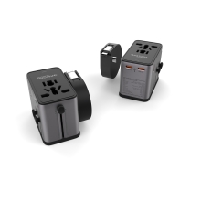 PATONA Platinum Uniwersalny adapter podróżny PD70W (2597) – 3× USB-C + 1× USB-A z magnetycznym zwijaczem kabla USB-C