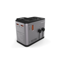 PATONA Platinum Uniwersalny adapter podróżny PD70W (2597) – 3× USB-C + 1× USB-A z magnetycznym zwijaczem kabla USB-C
