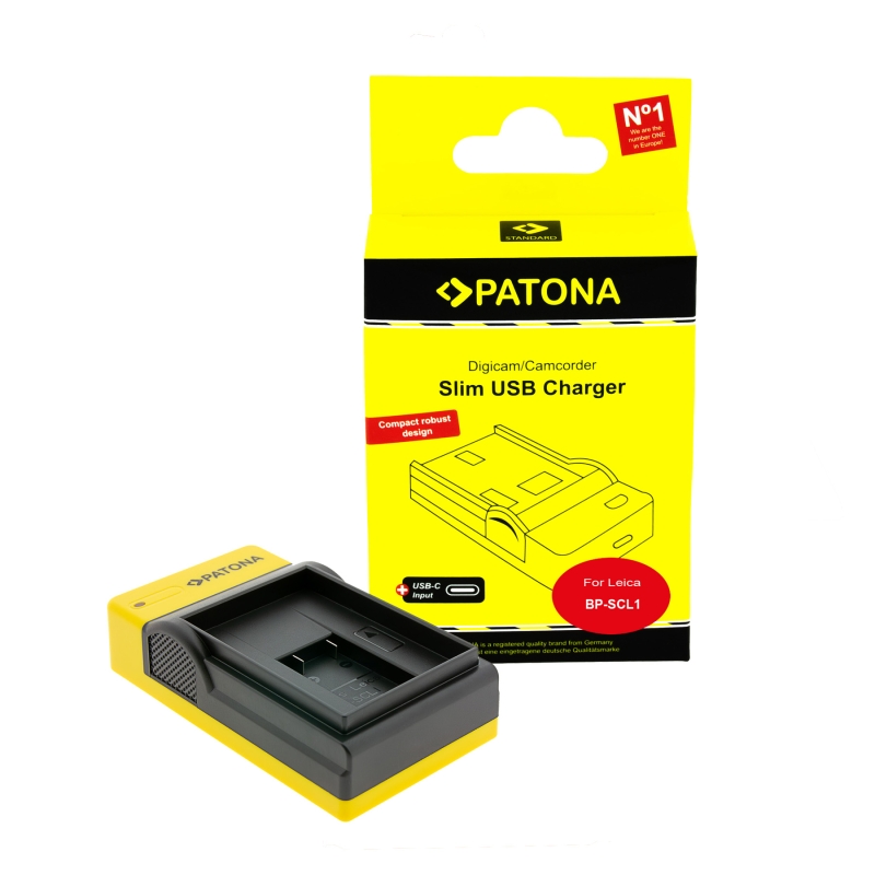 PATONA Ładowarka Slim USB-C do Leica BP-SCL1 (14464) PATONA Ładowarka Slim USB-C do Leica BP-SCL1 (14464)