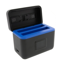 PATONA Etui ładujące Dual Slot USB-C do Insta360 X4 IS360X4B – ładowanie 2 akumulatorów + schowek na 2× karty microSD