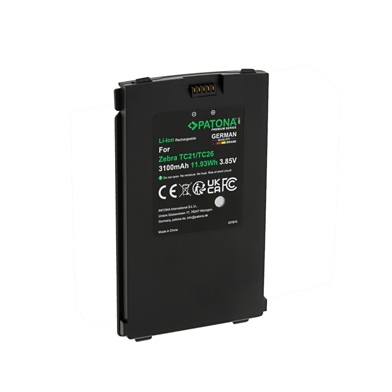 Akumulator PATONA Premium do Zebra TC21 / TC210 / TC26 – BT-000409, BT-000411-08, BTRY-TC2Y-1XMA1-01