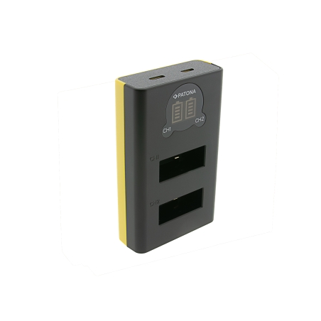 PATONA Ładowarka Dual LCD USB GoPro Max 2 – do akumulatorów AMBAT-001