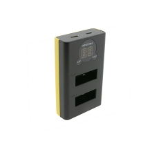 PATONA Ładowarka Dual LCD USB GoPro Max 2 – do akumulatorów AMBAT-001