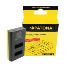 PATONA Ładowarka Dual LCD USB GoPro Max 2 – do akumulatorów AMBAT-001
