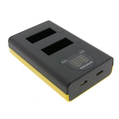 PATONA Ładowarka Dual LCD USB GoPro Max 2 – do akumulatorów AMBAT-001