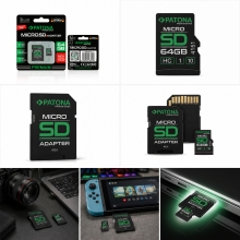 Karta pamięci PATONA Premium Micro SD 64 GB Class 10 U1 z adapterem SD
