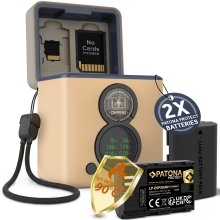 PATONA PROTECT Retro Dual Zestaw Ładowarka z 2 akumulatorami Canon LP-E6P / LP-E6NH / LP-E6N / LP-E6