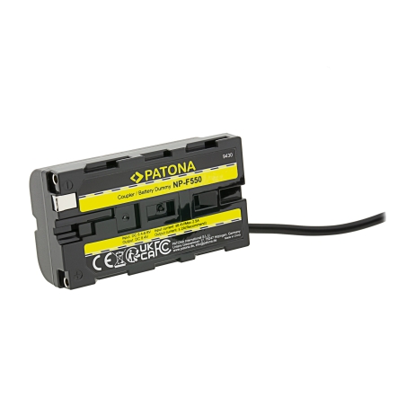 PATONA Zestaw Dummy do Sony NP-F550 z zasilaczem