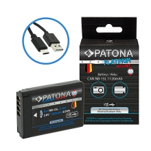 PATONA Platinum Akumulator Canon NB-13L z wejściem USB-C