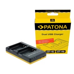 Podwójna szybka ładowarka PATONA f. Canon LP-E10 LPE10 w tym. Kabel USB typu C