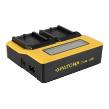 Ładowarka USB PATONA z podwójnym wyświetlaczem LCD do aparatu Canon LPE5 LP-E5