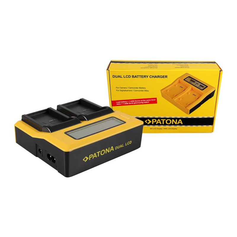PATONA Ładowarka Dual LCD USB do Olympus BLS1 / BLS5 / PS-BLS1