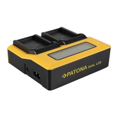 Ładowarka USB PATONA z podwójnym wyświetlaczem LCD do Olympus BLS1 BLS5 PSBLS1 PS-BLS1
