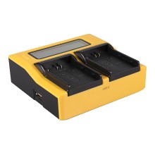 Ładowarka USB PATONA z podwójnym wyświetlaczem LCD do aparatu Nikon EN-EL3 EN-EL3e FNP-150 BLM5