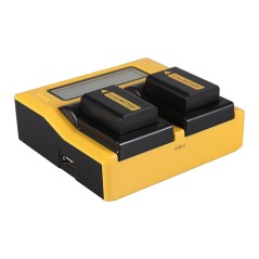 Ładowarka USB PATONA z podwójnym wyświetlaczem LCD do Sony NPFW50 NP-FW50