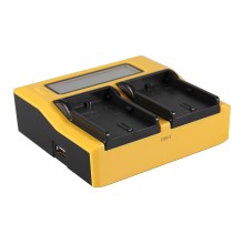 Ładowarka USB PATONA z podwójnym wyświetlaczem LCD do aparatu Canon LPE6 LP-E6