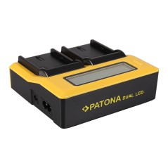 Ładowarka USB PATONA z podwójnym wyświetlaczem LCD do aparatu Canon LPE6 LP-E6