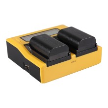 Ładowarka USB PATONA z podwójnym wyświetlaczem LCD do aparatu Canon LPE6 LP-E6