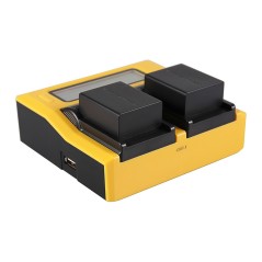 PATONA Podwójna ładowarka USB LCD do Panasonic BLB13 DMWBLB13 DMW-BLB13 DMWBLB13E