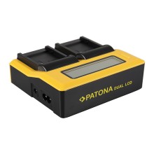 PATONA Podwójna ładowarka USB LCD do Panasonic BLB13 DMWBLB13 DMW-BLB13 DMWBLB13E