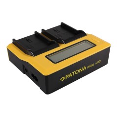 Ładowarka USB PATONA z podwójnym wyświetlaczem LCD do Pentax D Li90 D-Li90