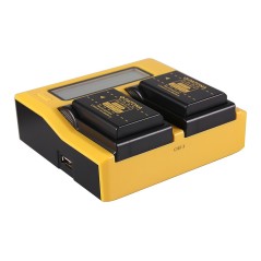 Ładowarka USB PATONA z podwójnym wyświetlaczem LCD do aparatu Nikon ENEL14 EN-EL14