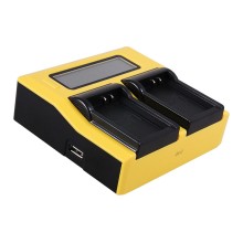 Ładowarka USB PATONA z podwójnym wyświetlaczem LCD do aparatu Canon LPE10 LP-E10