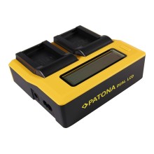 Ładowarka USB PATONA z podwójnym wyświetlaczem LCD do aparatu Nikon ENEL20 EN-EL20 ENEL20a EN-EL20a