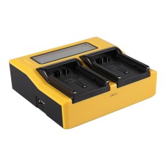 PATONA Podwójna ładowarka USB LCD do Panasonic VBN130 VBN130E VBN260 VBN390