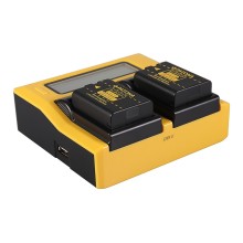 Ładowarka USB PATONA z podwójnym wyświetlaczem LCD do aparatu Nikon ENEL21 EN-EL21
