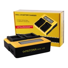 Podwójna ładowarka USB LCD PATONA do Panasonic BLF19E DMWBLF19 DMW-BLF19