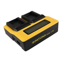 Ładowarka USB PATONA z podwójnym wyświetlaczem LCD do aparatu Nikon ENEL24 EN-EL24