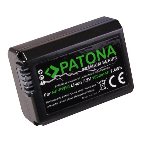 PATONA Premium Akumulator Sony NP-FW50 do NEX.3 NEX.3C NEX.5 NEX.5A