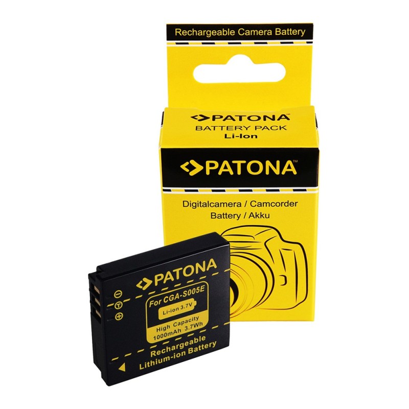 PATONA bateria do LUMIX DMC-FX3 FX07 DMC-FX50 DMC-LX2 CGA-S005