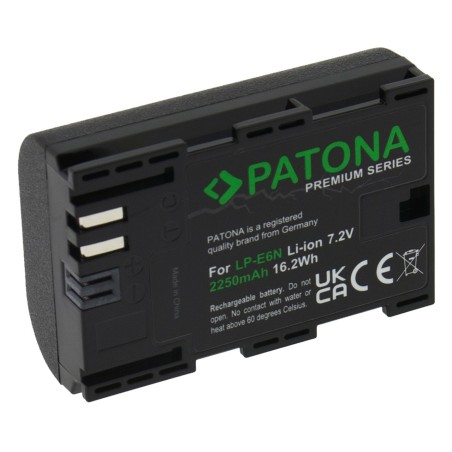 Bateria PATONA Premium do Canon LP-E6N LPE6N XC10 EOS 90D 80D 7D 70D 6D 60D EOS R