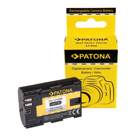 PATONA Bateria f. Canon LP-E6N LPE6N EOS 80D 7D 70D 6D 60D Mark II Mark III R5D EOS R